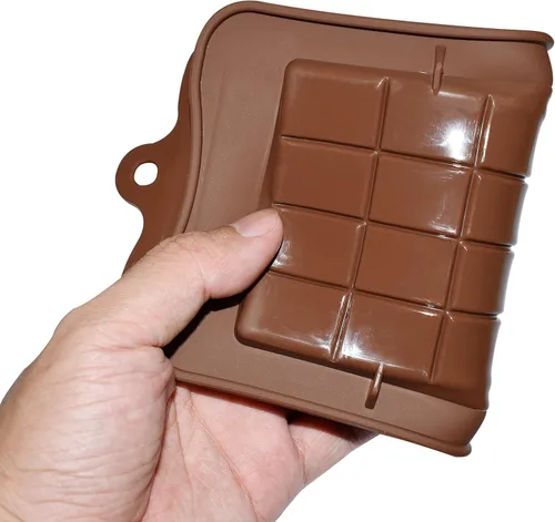 Miniatura 5 de homEdge Break-Apart - Moldes de chocolate, juego de 4 paquetes de moldes antiadherentes de silicona de grado alimenticio para barras de proteína