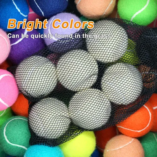 Miniatura 5 de Pelotas de tenis, 6 unidades, pelotas de tenis de entrenamiento, vienen con bolsa de malla para un fácil transporte, para principiantes, de alta