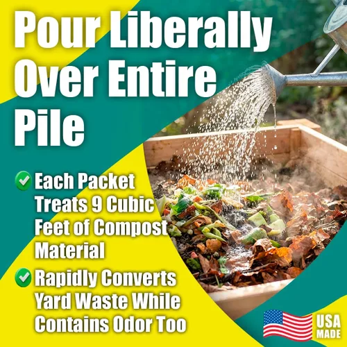 Miniatura 4 de GREEN PIG El acelerador de compost convierte los desechos de patio en humus fértil en 30 días y ayuda a controlar los olores asociados
