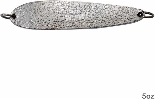 Miniatura 5 de 5oz 5 pulgadas pesca martillado cuchara cebo señuelo - plata