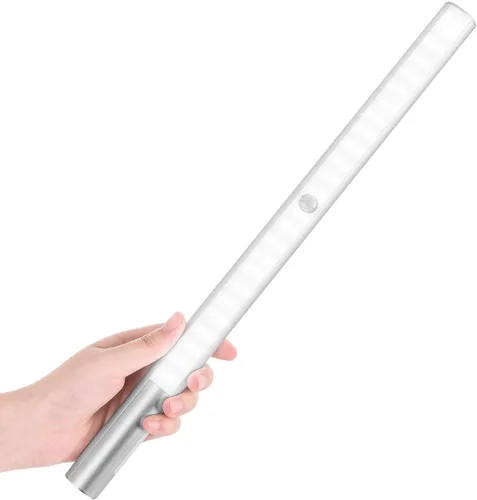 BLS T401 - Luz LED para armario, funciona con pilas, iluminación inalámbrica superbrillante para debajo del armario, luz con sensor de movimiento,