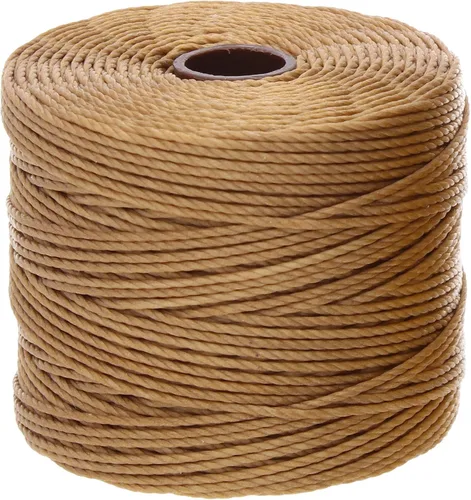 Miniatura 14 de The Beadsmith S-Lon - Cordón de nailon trenzado de 0.020 in para cuerda, color rojo oscuro, TEX210, carrete de 77 yardas