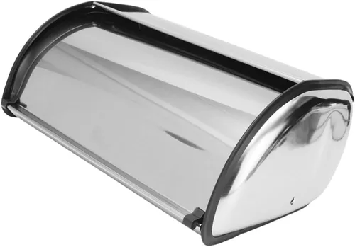 Miniatura 15 de Angoily Cubierta de contenedor de pan multifunción de metal para encimera de cocina, mantiene los productos horneados frescos durante más tiempo