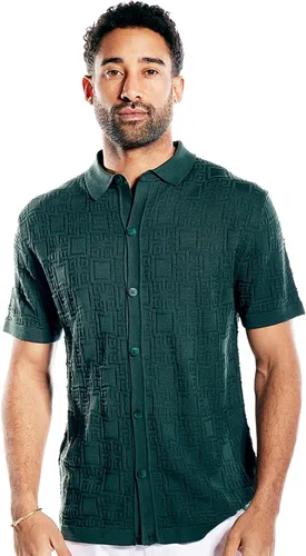Camisa deportiva de punto de manga corta para hombre - Polo moderno Clásicos Vintage Multi Stripes