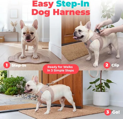 Miniatura 144 de Best Pet Supplies Voyager Step-in Air - Arnés para mascotas, malla para todo tipo de clima, reflectante, arnés sin tirón para perros y gatos - Arnés