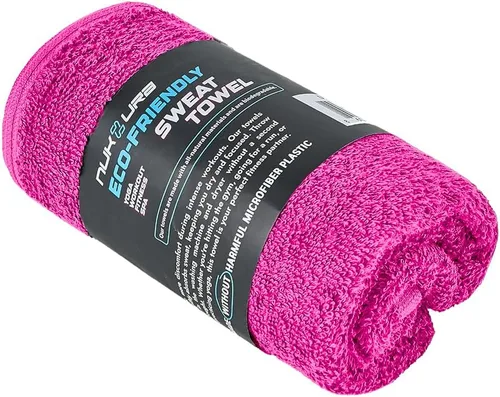 NUKURA Toalla de sudor de gimnasio de 12 x 40 pulgadas, 450 GSM, 100% algodón, alta absorción, entrenamiento extrasuave y de secado rápido, yoga,