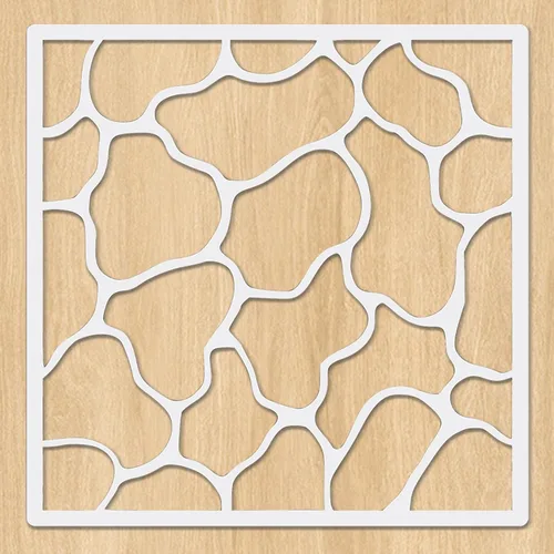 Miniatura 11 de Juego de plantillas de suelo de azulejos grandes (4 diseños, 12 x 12 pulgadas) Plantillas de pared reutilizables con patrón mexicano Juego