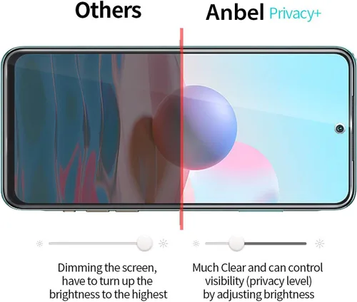 Miniatura 6 de Anbzsign[2 unidades] Protector de lente de cámara y [2 unidades] Protector de pantalla de privacidad para Xiaomi Redmi Note 10 / Redmi Note 10S