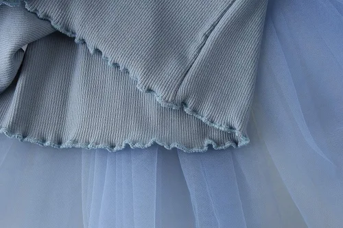 Miniatura 5 de BTGIXSF - Vestido tipo tutú para niña vestido sin mangasmanga larga para niña vestido de verano de tul para niña