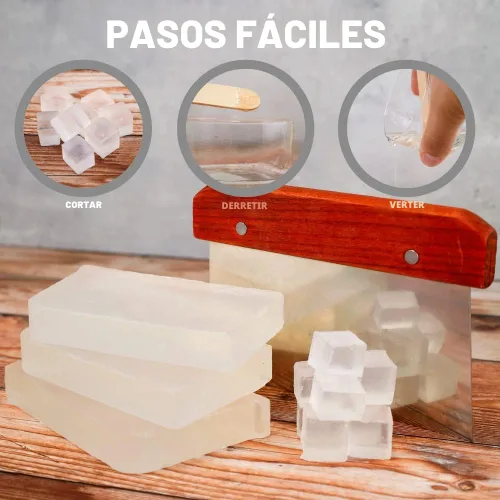 Miniatura 4 de Primal Elements Base de jabón de aceite de jojoba – Base de jabón de glicerina hidratante para derretir y verter para manualidades y hacer jabón