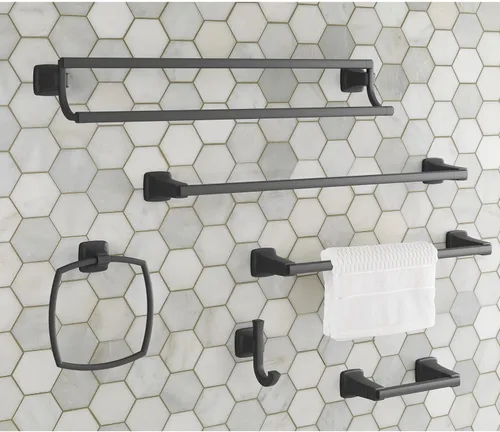 Miniatura 4 de American Standard 7353210.243 Townsend - Gancho para bata, color negro mate Mate negro