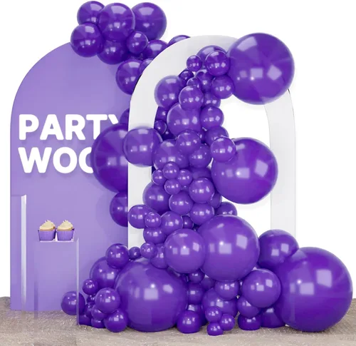 Miniatura 16 de PartyWoo Globos azul marino, 120 piezas de diferentes tamaños de 18, 12, 10, 5 pulgadas, kit de arco de globos azul oscuro guirnalda para Azul-z90