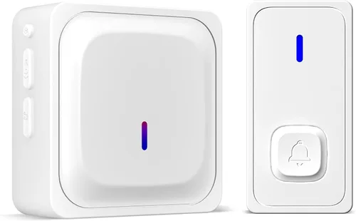Miniatura 11 de BN-LINK Timbre inalámbrico, timbre de puerta impermeable, fácil instalación, rango de 1000 pies, volumen ajustable y 58 campanillas, flash LED, Negro