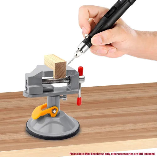 Miniatura 6 de Yakamoz Mini Tornillo de Banco 360 Grados Abrazadera de Succión Tornillo de Mesa Pequeña Abrazadera de Banco para Trabajos en Joyería, Manualidades