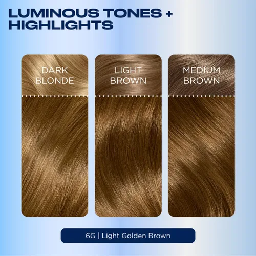 Miniatura 7 de Clairol Nice'n Easy - Tinte de cabello permanente, color castaño dorado claro (Light Golden Brown) 6G, paquete de 3 unidades 6G Marrón Dorado Claro