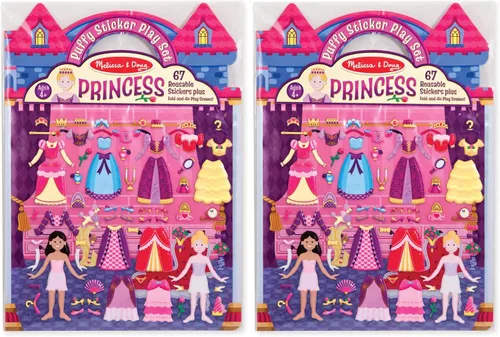 Miniatura 12 de Melissa & Doug Princesa Puffy, juego de adhesivos, Juego de calcomanías infladas - princesa, 1, Azul
