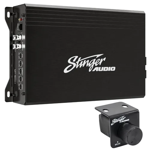 Miniatura 10 de STINGER Audio MT-700.1V2 Monoblock de 700 Watts RMS Amplificador de Subwoofer Compacto para Audio de Coche con Control Remoto, Botón de Graves