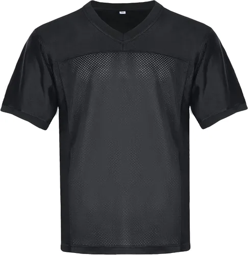 Miniatura 2 de Camiseta de fútbol liso en blanco para hombre, uniformes deportivos de equipo de práctica, hip hop, hipster, manga corta, malla, tallas S-3XL