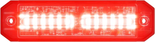 Miniatura 16 de Abrams Ultra Series [Rojo/Blanco] 18W - 6 LED [SAE Clase 1] EMS EMT Vehículo de camión de bomberos [Color dividido] Luz de advertencia