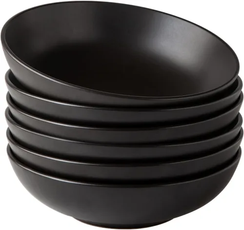Miniatura 8 de AmorArc Juego de 4 cuencos grandes para pasta de 8.75 pulgadas, 42 onzas de profundidad, cuencos anchos para pasta, ensalada, fruta, avena, sopa