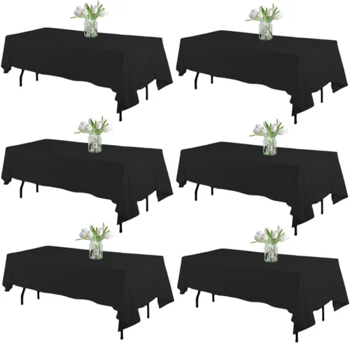 Miniatura 9 de WIGENIUS Mantel rectangular negro