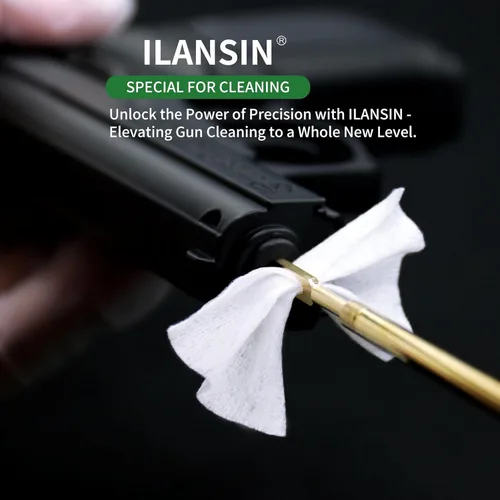 Miniatura 3 de Cotton Gun Cleaning Patches + Needle Odorless CLP Oil，Lint Free Gun Cleaning Cloth,Wipes for Pro Shot Pistol/All Caliber of Firearms Gun Cleaning