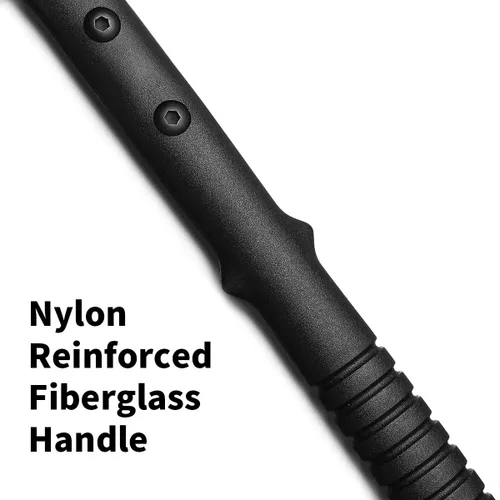 Miniatura 4 de Hacha de campamento, Tomahawk con pincho, hacha de supervivencia con funda, mango de fibra de nailon para supervivencia al aire libre, senderismo, 1
