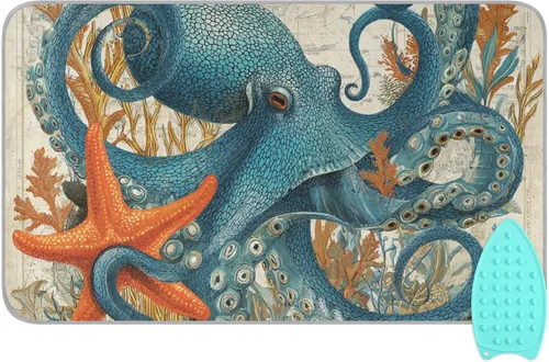 Miniatura 20 de Alfombrilla de planchar y almohadilla magnética resistente al calor, manta de planchado portátil de viaje, fundas para tabla de planchar de 27.6 x