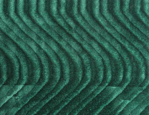 The Yard - Tela de tapicería de terciopelo con remolinos ondulados, 60 pulgadas, 19 colores vendidos por The Yard (verde)