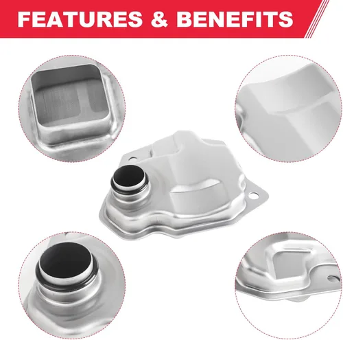 Miniatura 5 de Kit de Junta de Cárter de Aceite del Filtro de Transmisión Compatible con Nissan Altima Rogue Sentra NV200 Dodge Caliber Jeep Mitsubishi Reemplaza#