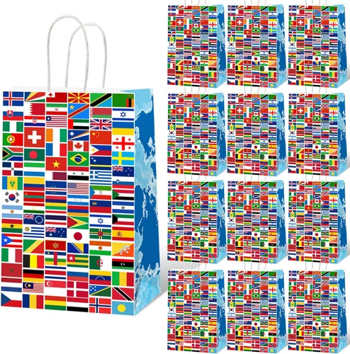 Miniatura 12 de gisgfim 12 bolsas de arte de pintura prémium con temática artística de cumpleaños, bolsas de golosinas, suministros de regalo, bolsas de regalo