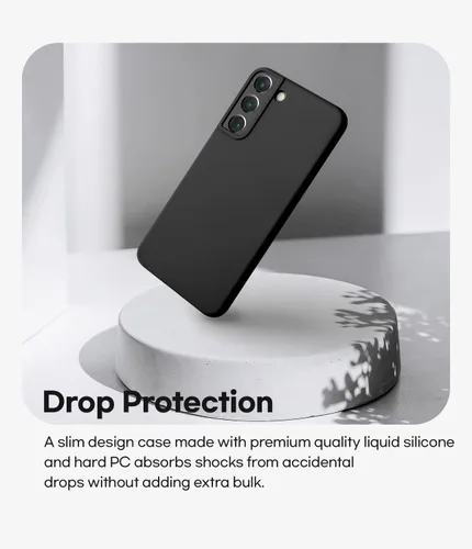 Miniatura 3 de GOOSPERY Funda de silicona líquida compatible con Samsung Galaxy S22 Plus, suave al tacto, protección de cuerpo completo, a prueba de golpes