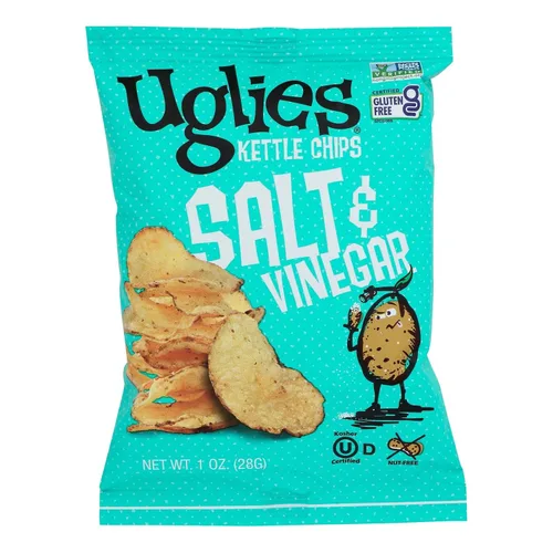 Miniatura 6 de UGLIES Patatas fritas cocidas en hervidor de agua, aperitivos sin gluten, patatas fritas Kosher, aperitivos sin OMG para niños u oficina, aperitivos