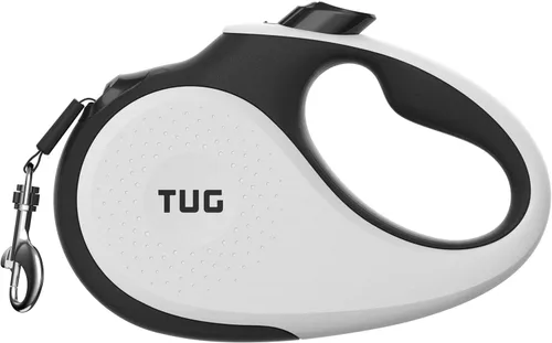 Miniatura 8 de TUG - Correa retráctil 360º para perros, libre de enredos, mango antideslizante, nailon resistente de 16 pies, freno de una sola mano, pausa