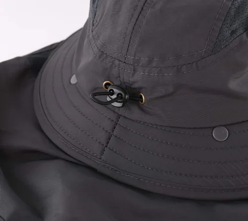 Miniatura 7 de Home Prefer Sombrero de sol para niños UPF 50+ con solapa en el cuello, sombrero de playa de verano, sombrero de safari para niños