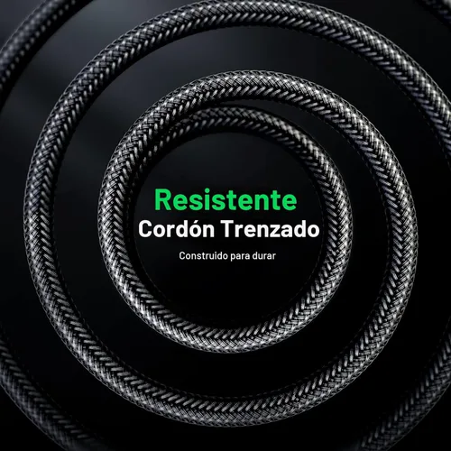Miniatura 6 de UGREEN Cable estéreo de 3.5mm TRS a 6.35mm 1/4 de pulgada Audio para guitarra a Aux macho con carcasa de aleación de zinc y trenzado de nailon