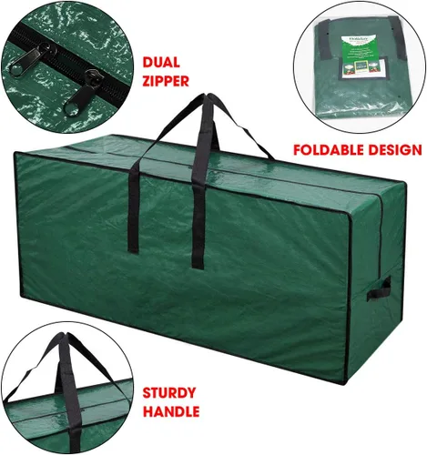 Miniatura 2 de Bolsa grande de almacenamiento para árbol de Navidad de 65 pulgadas, de la marca Primode Verde