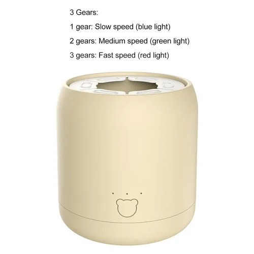 Miniatura 5 de Mezclador eléctrico de leche para bebés con carga USB automática en polvo, mezclador eléctrico portátil de bajo ruido, mezclador de leche para bebés
