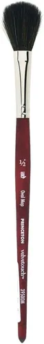 Miniatura 19 de Princeton Velvetouch Mini Pincel Filbert, Sintético, Mango Corto, Tamaño 0, 1 Unidad