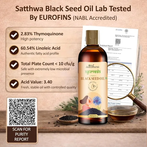 Miniatura 4 de Satthwa Aceite orgánico de semillas negras – Comestible High TQ – Probado en laboratorio prensado en frío Nigella Sativa – Para el crecimiento