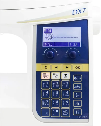 Miniatura 4 de Juki Máquina de coser HZL-DX7 con 287 patrones de puntada y 4 fuentes