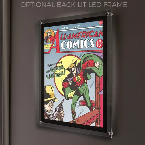 Miniatura 7 de MIGHTYPRINT DC Comics - Linterna verde - Arte de portada de cómic Origin Story - 80 aniversario - Arte de pared único de 17 x 24 pulgadas - No hecho