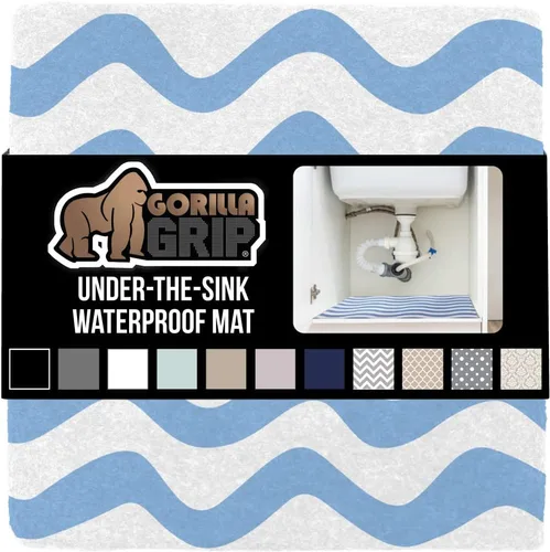Miniatura 20 de GORILLA GRIP - Tapete original de alta calidad para colocar debajo del fregadero, no adhesivo, absorbente, duradero, resistente al agua