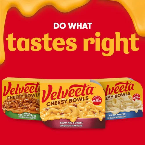 Miniatura 8 de Velveeta Cheesy Bowls - Comida para microondas con tocino y queso, bandeja de 9 onzas