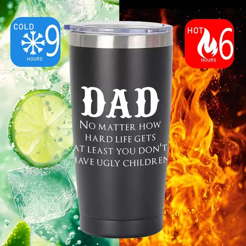 Miniatura 3 de OHSunFLower2 Regalos para papá, Navidad, cumpleaños, Día del Padre, taza de 20 onzas, regalos para papá de hija, hijo, regalo de cumpleaños