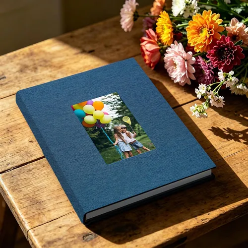 Miniatura 3 de Álbum de fotos de 8 x 10 pulgadas, paquete de 2 libros de fotos de lino, álbum de 26 páginas con capacidad para 52 fotos, carpeta de presentación
