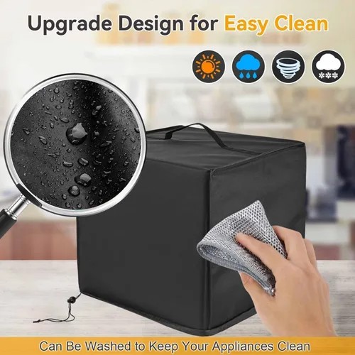 Miniatura 8 de Cubierta para freidora de aire resistente al calor, impermeable, a prueba de polvo, compatible con Ninja DZ201 Foodi de 8 cuartos de galón, Ninja