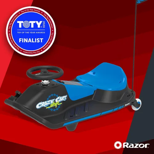 Miniatura 8 de Razor Crazy Cart Shift - Go Kart eléctrico para niños de 6 años en adelante - Sistema de deriva de 12 V, interruptor de velocidad alta/baja, deriva