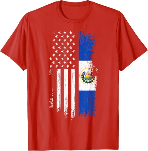 Miniatura 83 de Camiseta de la bandera de Estados Unidos salvadoreño - Camiseta de El Salvador USA