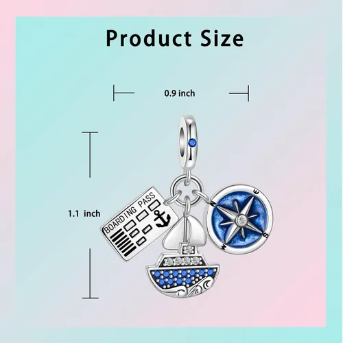 Miniatura 177 de LUXILLA Abalorio de plata de ley 925 para madre, hija, abuela, para familia, amor, madre, hija, abuela, para pulseras, collares, dijes, abalorios
